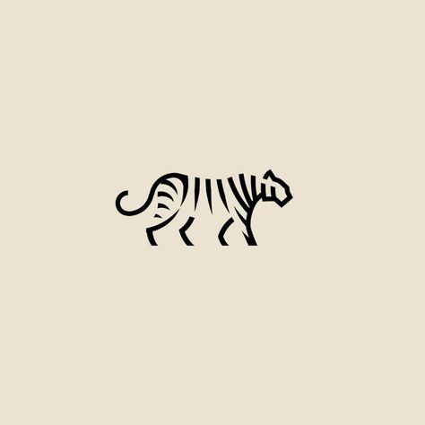 Animal Logos Ideas, Small Tiger Tattoo, Jungle Logo, Tiger Icon, Tiger Symbol, Dance Icon, Animal Logo Design, Traditional Japanese Tattoo Flash, Dark Skin Tattoo