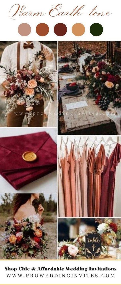 Marsala Wedding Invitation, Burgundy Wedding Colors, Fall Wedding Color Palette, Marsala Wedding, Burgundy Wedding Invitations, Wedding Theme Colors, Wedding Inspiration Fall, Fall Wedding Colors, Wedding Color Palette