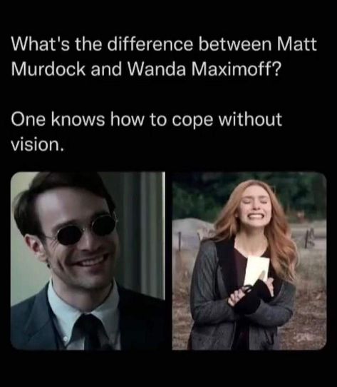 Marvel Legion, Matt Murdock, Marvel Images, Marvel Avengers Movies, Marvel Avengers Funny, Dc Memes, Avengers Memes, Marvel Films, Marvel Jokes