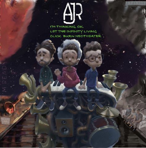 Ajr Poster Vintage, Ajr Lyrics Wallpaper, Ajr Wallpaper The Maybe Man, Ajr Music, Ajr Ok Orchestra, Orchestra, Let It Be, Reading, Music