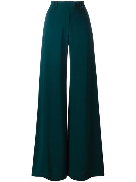 Emerald Clothes, Emerald Outfit, Emerald Pants, Hermes Shawl, Celana Fashion, Trousers For Women, Fantasy Closet, Satin Blouse, Pantalon Large