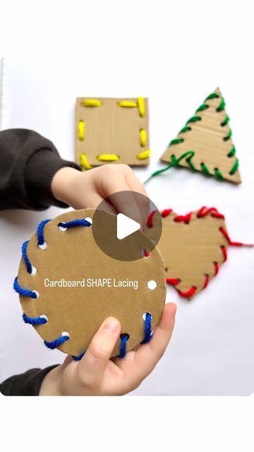 24K likes, 128 comments - bright_little_brainsJanuary 26, 2023 on : "Sharing such an easy DIY your little one will love! Let’s @recycleandplay! You’ll need 👉🏻 Cardboard 👉🏻 A Utility knif...". Activities With Cardboard, Cardboard Activities For Toddlers, Cardboard Crafts For Toddlers, Preschool Laminate Activities, Montessori Activities 3 Year, Laminated Activities For Toddlers, Preschool Cardboard Activities, Quiet Time Activities For Preschoolers, Lacing Activities For Kids