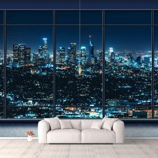 Window View City, Yacht House, City Skyscrapers, Large Wall Stickers, Large Wall Murals, 3d Wall Murals, Financial Advisor, Removable Wall Murals, Background 3d