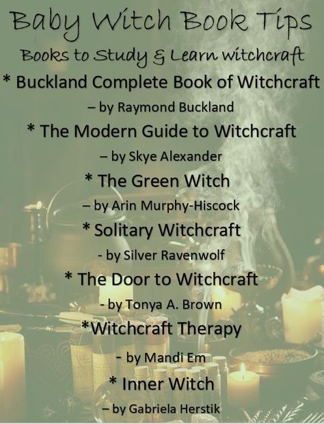 Books For Witchcraft, Books For Beginner Witches, Baby Witch Tips, Wiccan Books, Shadow Work Spiritual, Witchcraft Altar, Witchcraft Books, Witch Garden, Hedge Witch