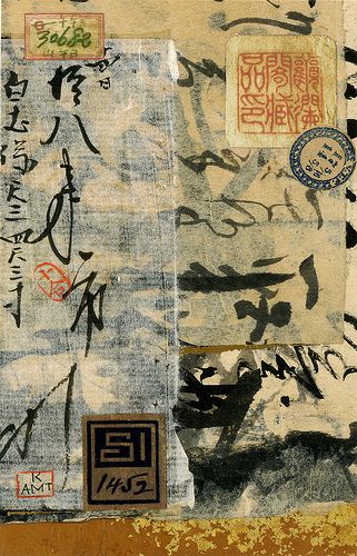 Art Chinois, Piece Of Paper, Collage Art Mixed Media, Assemblage Art, Mail Art, Art Journal Pages, Art Journal Inspiration, Paper Collage, Mixed Media Collage