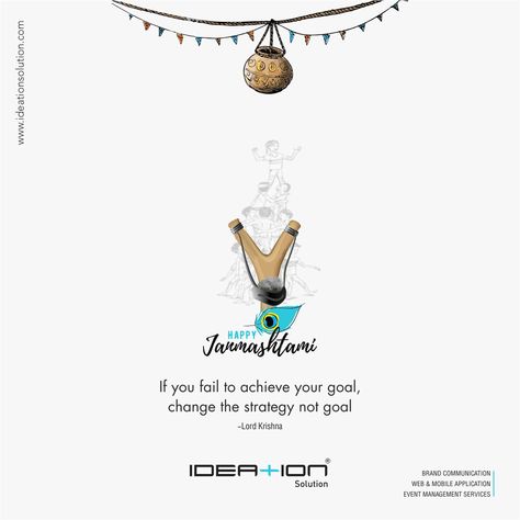 If you fail to achieve your goal, change the strategy not goal Happy Janmashtami Janmashtami Poster Creative, Happy Janmashtami Creative Ads, Janmashtami Social Media Post, Janmashtami Ads, Siva Ratri, Happy Janmashtami Creative, Janmashtami Creative Post, Janmashtami Creative Ads, Janmashtami Post