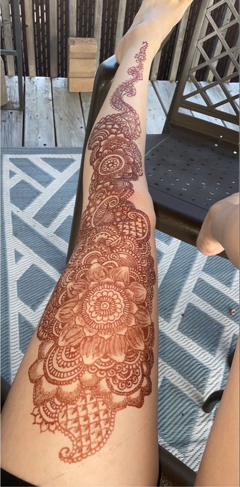 Big Henna Designs Leg, Full Leg Henna, Big Henna Designs, Leg Henna, Gcse Art, Henna Art, Henna Design, Work Ideas, Henna Designs