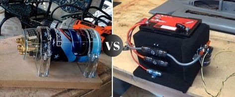 Car Audio Capacitor vs 2nd Battery - Which One to Choose? Car Audio Ideas, Car Audio Capacitor, Car Audio Battery, Audio Ideas, Audio Components, Car Audio Systems, Dim Lighting, Custom Car, Car Battery