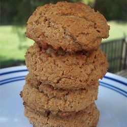 Honey Wheat Cookies - Allrecipes.com Honey Cookies Recipe, Whole Wheat Cookies, Cookie Recipe Video, Wheat Bran, Honey Cookies, Peanut Butter Roll, Honey Wheat, Oats And Honey, Honey Oats