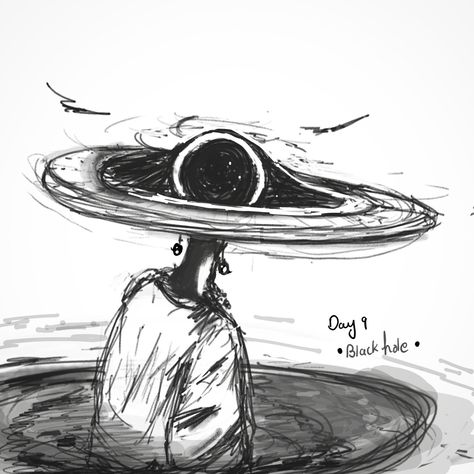 What if I was a black hole.(Character design) This one was inspired from some Pinterest images and decided to make my own. Though it isn't the best, I didn't drew hands pfff..🫠 happy with this sketch. #artistoninsta #digitalart #blackhole #charactersketch #sketchchallenge Black Hole Character, If I Was A, Pinterest Images, Character Sketch, Black Hole, What If, A Black, Character Design, Digital Art