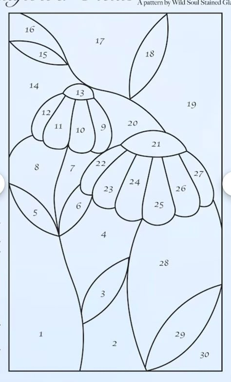 Stained Glass Designs Templates Flowers, Daisy Stained Glass Patterns, Free Mosaic Patterns, Diy Stained Glass Window, Spectrum Glass, Stained Glass Quilt, Stained Glass Patterns Free, Fused Glass Artwork, Stained Glass Birds