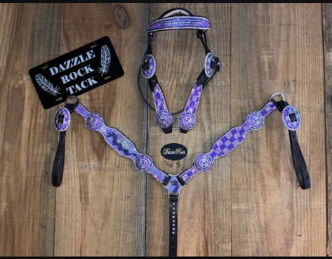 Dazzle Rock Tack, Royal Pic, Western Riding Tack, Bling Tack Sets, Barrel Racing Tack Sets, Barrel Racing Tack Rodeo, Bling Horse Tack, Bling Tack, Custom Leather Work