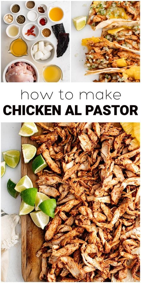 Chicken Al Pastor Recipe, Pineapple Chicken Breast, Mexican Chicken Breast Recipes, Chicken Al Pastor, Mexican Chicken Breast, Al Pastor Recipe, Best Healthy Dinner Recipes, Making Chicken, Meat Eater