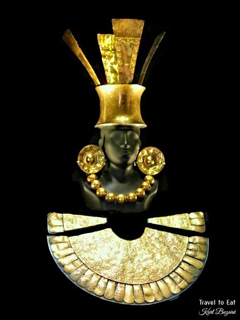 Pre-Colombian Peruvian Jewelry. Larco Museum, Lima - Travel To Eat Peruvian Jewelry, Aboriginal American, Black Indians, Indigenous Americans, Native American History, African History, Ancient Artifacts, African American History, Native American Indians