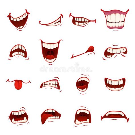 Cartoon mouth with teeth royalty free illustration Cartoon Teeth, Mouth Animation, Cartoon Mouth, Mouth With Teeth, Blue Cartoon Character, Cartoon Mouths, Tooth Cartoon, Monster Mouth, Cartoon Bat