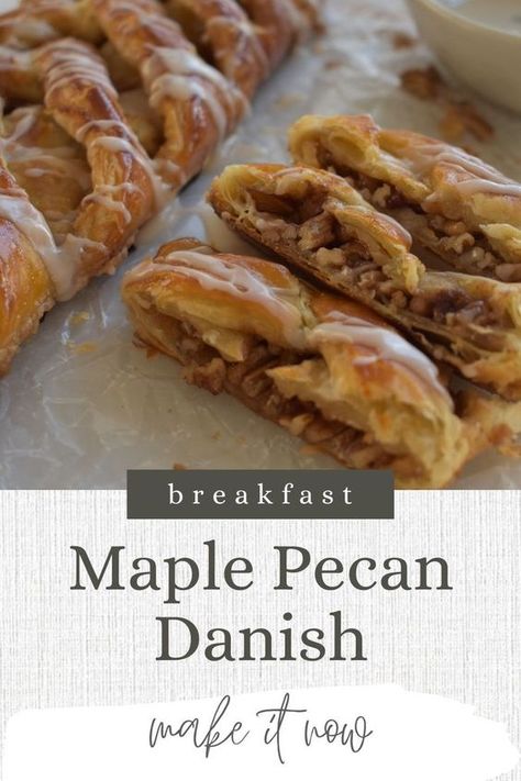 Pecan Danish Recipe, Pastries Danish, Pecan Puff Pastry, Pecan Braid, Pecan Pastry, Pecan Danish, Puff Pastry Braid, Pastry Braid, Puff Pastry Recipes Dessert