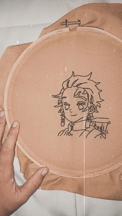 Tanjiro Cute, Anime Demon Slayer Tanjiro, Demon Slayer Tanjiro, Anime Demon Slayer, Cute Embroidery, Chloe Marcie, Anime Demon, Demon Slayer, Saddle Bags