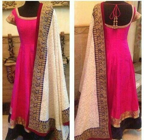 Tamil Clothes, Indian Treasure, Pink Kurti, Indian Anarkali, Anarkali Dresses, Long Gown Design, Salwar Designs, Long Dress Design, Salwar Kamiz