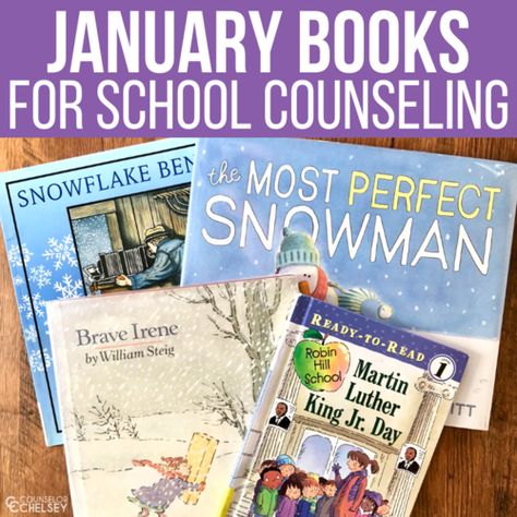 Easy To Use Social Emotional Resources You Can Trust — Counselor Chelsey | Simple School Counseling Ideas Snowflake Activity, School Counseling Ideas, School Counseling Books, Snowflake Bentley, January Books, Feelings Activities, School Counseling Lessons, Martin Luther King Jr Day, School Social Worker