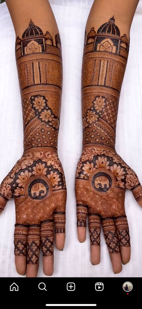 Temple Mehandi Design, Braids Mehndi Designs, House Warming Mehendi Designs, 25th Anniversary Mehendi Designs, Mehndi Startup, Shanji Art, Art And Craft Ideas Creativity, Marwari Mehndi Design, Mehandhi Designs