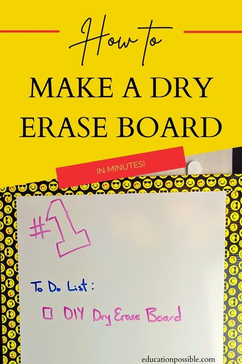 Diy Dry Erase Board, Diy Whiteboard, Whiteboard Eraser, Family Reunion Games, Diy Office, Project Board, Dry Erase Board, Diy For Teens, Crafts For Teens