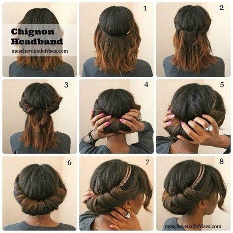 Here’s a no-heat hairstyle that will last for two days. Tuck locks under a headband. Let them out the next day for natural waves. | 16 Brilliant Summer Hair Hacks You Never Knew You Needed No Heat Hairstyles, Penteado Cabelo Curto, 짧은 머리, Relaxed Hair, Summer Hair, Hair Dos, Natural Hair Care, العناية بالشعر, Bridesmaid Hair