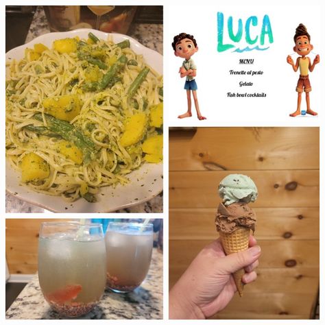 Luca Themed Dinner, Avatar Movie Night Food, Movie Themed Food, Disney Movie Themed Dinner, Movie Meals, Family Movie Night Snacks, Movie Bingo, Theme Dinners, Movie Recipes