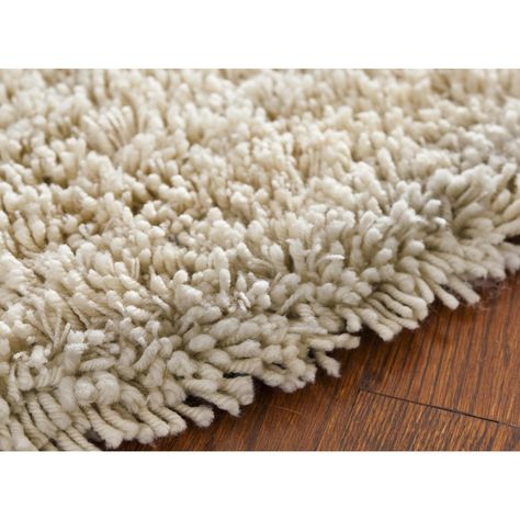 Safavieh Artic Shag Beige Area Rug & Reviews | Wayfair Hawaiian Room, Throw Rugs Bedroom, Rug Anthropologie, Frieze Carpet, White Shag Rug, Keys House, Hallway Carpet Runners, Carpet Decor, Irregular Patterns