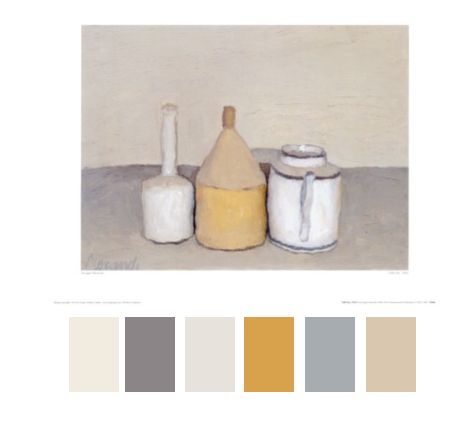 giorgio color inspiration, morandi, painter, interior design, palette, artist, interior design, raleigh, durham | Design Lines, Ltd. Morandi Paintings, Artist Interior, Giorgio Morandi, Story Of Yanxi Palace, Morandi Color, Simple Subject, The Forbidden City, Yanxi Palace, Design Palette