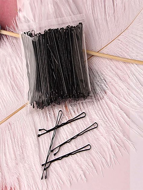 50pcs Solid Bobby Pin | SHEIN EUR Bridal Hair Tiara, Black Wavy Hair, Bobby Pin Hairstyles, Braided Bangs, Tiara Hairstyles, Bridal Hair Jewelry, Pearl Hair Pins, Wedding Hair Clips, Bobby Pin