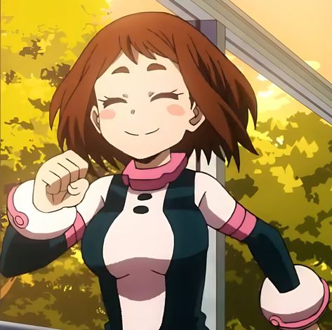 Mha Profile Picture, Mha Hands, Strong Female Anime Characters, Pfp Mha, Mha Characters, Ochaco Uraraka, Am I Cute, Ochako Uraraka, Hello Kitty Iphone Wallpaper