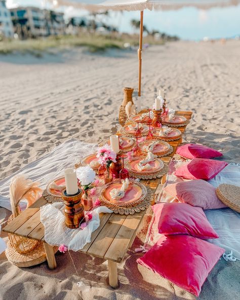 Exquisite all inclusive outdoor celebrations are always the PERFECT idea ✨. Our clients select their favorite color scheme & we create an unforgettable setup for their special day 💖. #paradisepicnics #beachpicnics #luxurypicnic#picnicsetup #picnicparty #picnicvibes #eventstyling#floridapicnics #beachevent #bohopicnic #picniclife#beachretreat #picnicbusiness #picnicgoals#picnicinspiration #picnicexperience #explore #fy#demure #saturday #boho #entrepreneur#smallbusiness #instagram #beach #pi... Beach Party Set Up, Beach Picnic Setup, Picnic Setup, Luxury Picnics, Beach Events, Boho Picnic, Beach Themed Party, Beach Birthday, Party Inspo