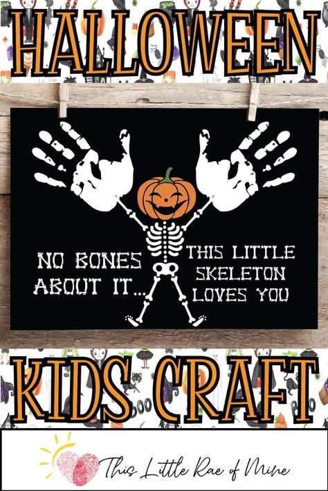 No Bones About It, Skeleton Love, Handprint Art, Skeleton, Bones, Crafts For Kids, Printed Items, Comic Book Cover, Love You