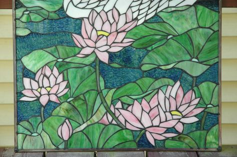 Sharpie Glass, Smash Glass, Dragonfly Stained Glass, Lily Lotus, Modern Stained Glass, Painted Glass Art, Lotus Art, Art Bowls, Stained Glass Window Panel