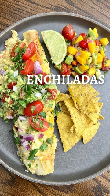 Erica Baty MS RDN CDE on Instagram: "🔥Enchiladas🤩💃🏼 featuring some hacks… Hack numbah 1️⃣: use your stand mixer to super easily shred cooked chicken breast! Work like a charm for perfectly and evenly shredded chicken! Hack numbah 2️⃣: use your food processor with the grating attachment to grate cheese in two seconds! Hack numbah 3️⃣: if you are verrrrrry picky about canned enchilada sauce (like me) and don’t want to spend $8 on the jar of enchi sauce that I ACTUALLY like aaaaand don’t feel l Canned Enchilada Sauce, Wife Cooking, Verde Sauce, Chili Lime Seasoning, Mexican Soup, Cooking Chicken To Shred, Dinner This Week, Cooked Chicken, Chili Lime