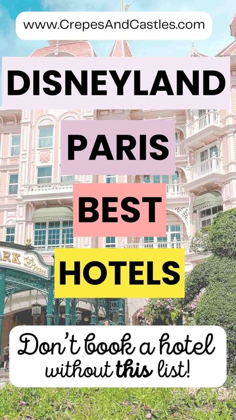 Discover the 7 best hotels at Disneyland Paris! 🏰✨ From luxury stays to budget-friendly options, our guide covers the top accommodations for first-timers. Don't book until you read this! #DisneylandParis #TravelTips #DisneyHotels #FamilyVacation Paris Budget, Book Restaurant, Paris Rooms, Lakeside View, Outdoor Play Areas, Paris Hotel, Disney Paris, Buffet Restaurant, Disneyland Hotel