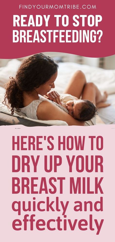 All good things come to an end, including breastfeeding your little one. Here are effective methods of how to dry up breast milk fast. #breastfeeding #nursing #mom #breastmilk #handexpression #handexpressmilk #stoppingbreastfeeding #howtostopbreastfeeding #stopmilksupply #momtips #findyourmomtribe Dry Up Milk Supply, Dry Up Breastmilk, Stopping Breastfeeding, Breastfeeding Positions, Milk It, Breastmilk Supply, Nursing Mom, Breastfeeding Tips, Lose 50 Pounds