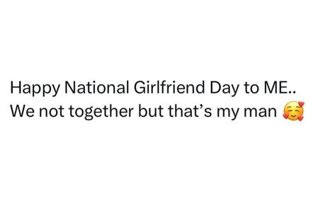 Happy national girlfriend’s day ladies! 💞 • - 𝓕𝐨𝐥𝐥𝐨𝐰 @glowxelle 𝐅𝐎𝐑 𝐌𝐎𝐑𝐄‼️ - • #quotes #postpage #girlfriend #boyfriend #viral #trending #foryou #explore #explorepage #exploremore #relationship #pinterest #spampage #postpage💕 #postpage💞 #nationalgirlfriendday Boyfriend Day Wishes, National Boyfriend Day, National Girlfriend Day, Boyfriend Day, Girlfriends Day, August 1, Day Wishes, Girlfriend Boyfriend, Funny