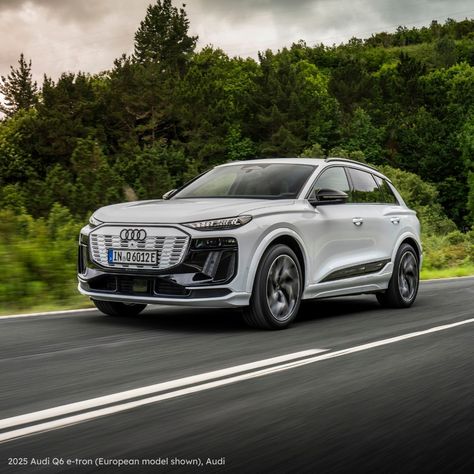 Audi of America has announced 2025 Q6 e-tron pricing, starting at $63,800, with an RWD option and a 321-mile range. By late 2024, Audi will offer 11 BEVs, including Q6, Q4, Q8, and e-tron GT. The Q6 e-tron comes with a 100-kWh battery, fast charging from 10% to 80% in 21 minutes, and up to 509 hp in the SQ6. Available trims include Premium, Premium Plus, and Prestige. U.S. deliveries begin by the end of 2024. (Source: Audi) #AudiQ6etron #Audietron #ElectricVehicle #AudiUS Audi Q6 Etron, Audi E-tron, The Prestige, Tron, Fast Charging, Electric Cars, Audi, The End, Range