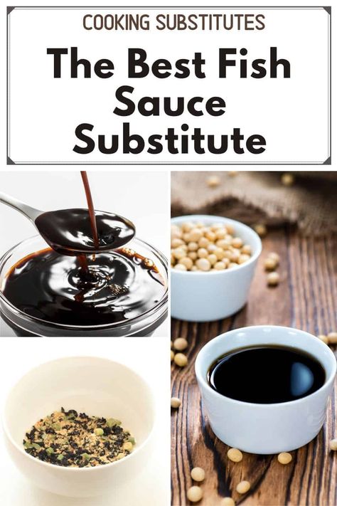 Fish Sauce Substitute, Vegan Fish Sauce, Cooking Substitutions, Cream Of Broccoli Soup, Cooking Measurements, Vegan Fish, Seasoning Recipe, Asian Sauce, Baking Basics