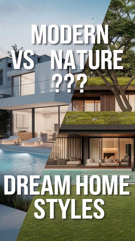 Modern vs nature-inspired—what’s your dream home style? ???? Explore Biophilic Architecture and elegant Biophilic House Design ideas. Picture a serene House In Nature, a unique Forest Glass House, or the harmony of a Japanese House Modern for your ideal living space! #gg #homedesigninsider #modernnaturehousedesign Nature House Design, Island House Tropical, Biophilic House, Modern Nature House, Japanese House Modern, 1950s House Interior, 1930 House Renovation, Biophilic Architecture, Interior Design Secrets