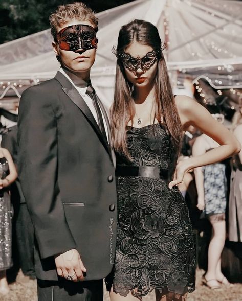 Stefan And Elena Halloween Costume, Damon And Katherine Halloween Costume, Damon Salvatore Halloween Costume, Vampire Diaries Couple Costumes, Damon And Elena Costume, Katherine And Damon Costume, Damon Salvatore Costume, Damon And Elena Halloween Costume, Elena And Damon Halloween Costume