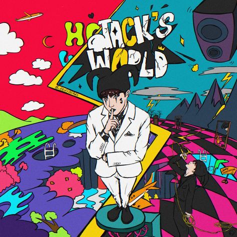 ready for Jack’s world..? #JHOPE Jack In The Box Jhope, Hope World, Hope Art, Bts Concept Photo, Jack In The Box, Bts Drawings, Mini Canvas Art, Girls Cartoon Art, Kpop Fanart