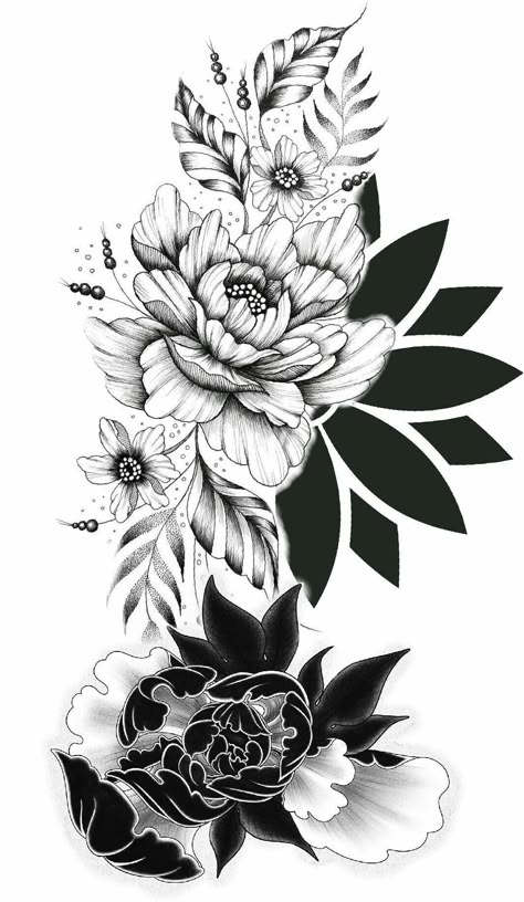 Black Dahlia Flower Tattoo Design, Back Tattoos Men, Arm Cover Up Tattoos, Tato Mandala, Tatuaje Cover Up, Men Flower Tattoo, Snow Tattoo, Floral Back Tattoos, Japanese Flower Tattoo