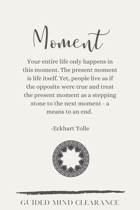 Moment Quote Grounding Quotes, Eckhart Tolle Quotes, Interesting Thoughts, Learn To Live, Healing Therapy, Quotes Inspirational Positive, Eckhart Tolle, Live In The Present, Present Moment