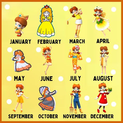 Princess Daisy Outfits, Mario Daisy, Daisy Mario, Gamer Ideas, Nintendo Aesthetic, Mario Princesses, Jaiden Animations, 2010s Aesthetic, Super Princess