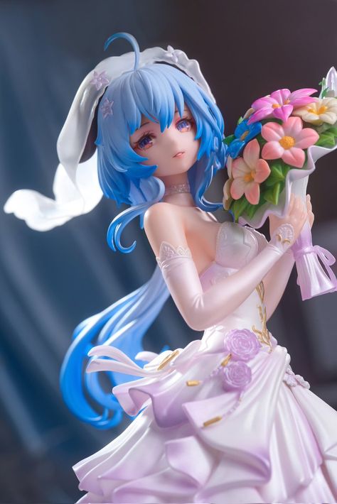 【NEW RELEASE】

Ganyu Wedding Gress Ver. 1/7 Figure from "Genshin Impact"

- Price 32,000 Yen
- Will be available at Wonder Festival 2022 Summer Wedding Dress Video, Gaming Genshin, Summer Gif, Wedding Dress Bride, Wedding Dresses Videos, Festival 2022, Dress Bride, Anime Figurines, Figure Poses