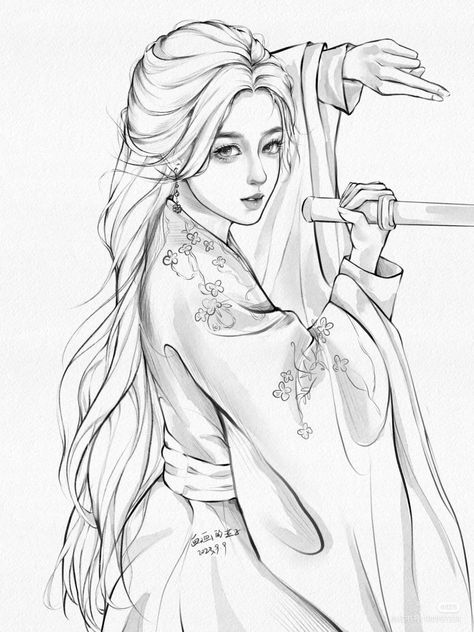 Webtoon Sketch Pencil, Webtoon Sketch, Lilo Pelekai, Popular Cartoon Characters, Chinese Drawing, Chinese Drawings, Manga Coloring Book, Pencil Drawings For Beginners, Color Drawing Art