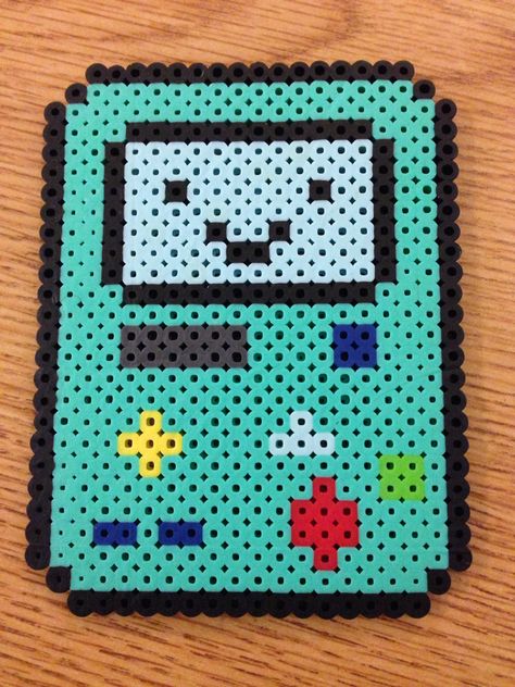 Bmo Cross Stitch, Bmo Perler Beads, Bmo Pixel Art, Pearled Bead, Pearl Beads Pattern, Beads Patterns, Simple Cross, Hama Beads Patterns, Kandi Bracelets