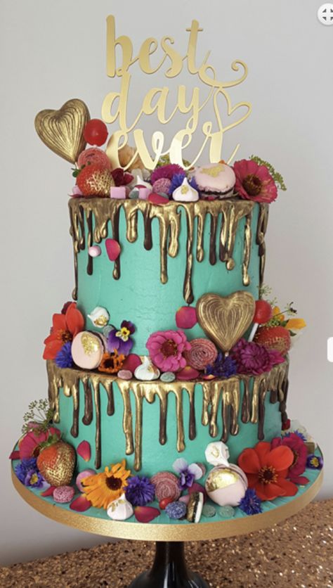 Jewel Tone Birthday Cake, Jewel Tone Wedding Cake, Jewel Tone Wedding Cakes, Fantasy Ball, Novel Romance, Bake Goods, Jewel Tone Wedding, 40th Birthday Parties, Take The Cake